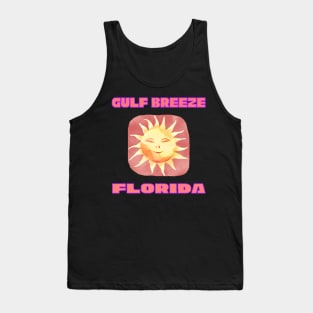 Gulf Breeze Florida Smiling Sun Tank Top